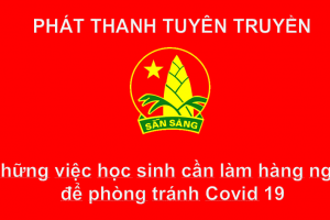 Trường Tiểu học Thanh Liệt – Phát thanh tuyên truyền phòng chống dịch COVID-19