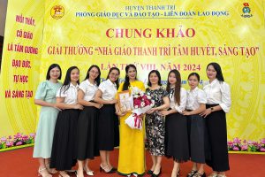 Cô giáo Lê Thị Thuý Nga vinh dự đạt giải Nhất thi “Nhà giáo Thanh Trì tâm huyết sáng tạo” lần thứ VIII