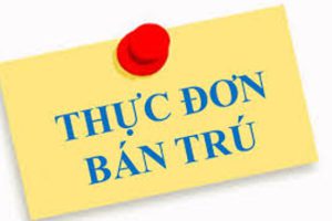 Thực đơn bán trú tuần 17 (ngày 30/12- 4/01/2025)