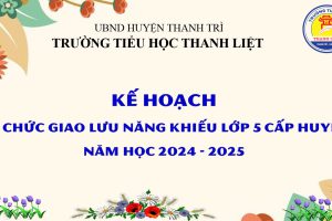 Kế hoạch  tổ chức giao lưu năng khiếu lớp 5 cấp huyện Năm học 2024 – 2025