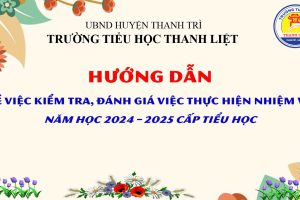 Hướng dẫn về việc kiểm tra, đánh giá việc thực hiện nhiệm vụ năm học 2024 – 2025 cấp tiểu học