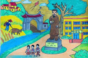 HỌC SINH TRƯỜNG TIỂU HỌC CHU VĂN AN HƯỞNG ỨNG CUỘC THI VẼ TRANH  “THIẾU NHI THANH LIỆT TÔ VẼ ƯỚC MƠ”