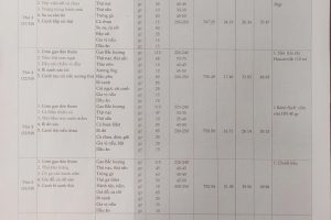 Thực đơn bán trú tuần 7 (Ngày 20/10 – 25/10/2025)