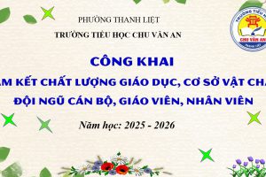 Công khai cam kết chất lượng giáo dục, cơ sở vật chất, đội ngũ cán bộ giáo viên, nhân viên năm học 2025 – 2026
