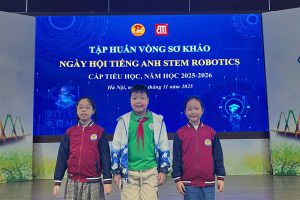 HỌC SINH TRƯỜNG TIỂU HỌC CHU VĂN AN THAM GIA TẬP HUẤN ĐỘI TUYỂN TIẾNG ANH STEM ROBOTICS CẤP TIỂU HỌC THÀNH PHỐ HÀ NỘI NĂM 2025
