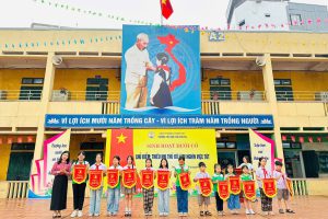 SINH HOẠT DƯỚI CỜ CHỦ ĐIỂM: “THIẾU NHI THỦ ĐÔ LÀM NGHÌN VIỆC TỐT”