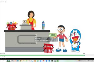 Ứng dụng thiết bị dạy học số: Video “Nô-bi-ta và Đô-rê-mon đi siêu thị”